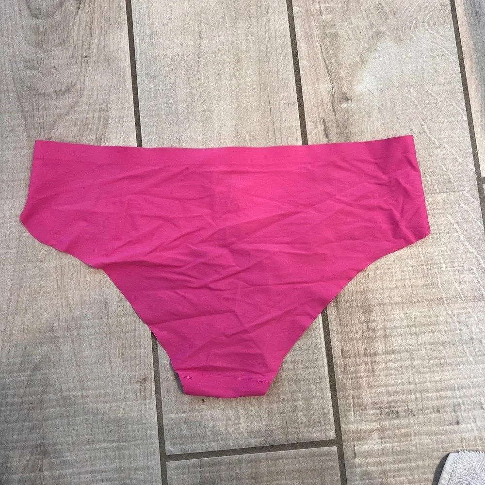 Juicy Couture Womens Hot Pink Seamless Bikini Panties Logo 7812-16 Medium - Picture 2 of 5